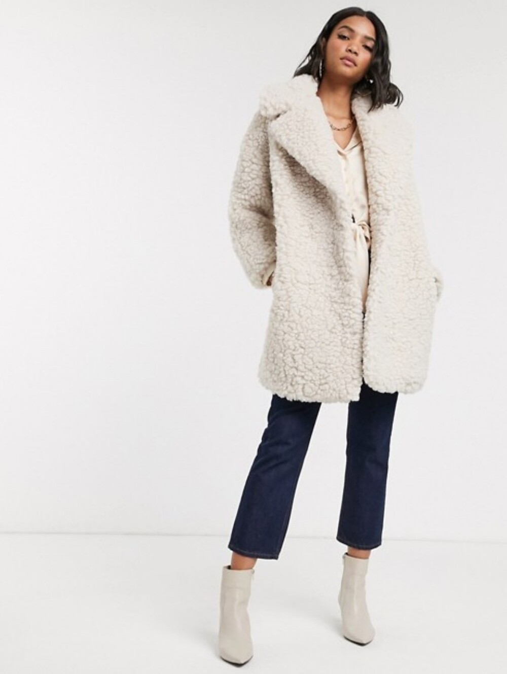 Topshop Teddy Peacoat